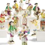 12 porcelain figurines from a series "Cris de Paris" - Foto 1
