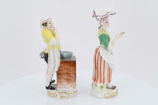 12 porcelain figurines from a series "Cris de Paris" - Foto 23
