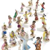 19 porcelain figurines and one music desk from the ape chapel - photo 1