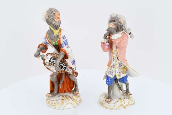 19 porcelain figurines and one music desk from the ape chapel - Foto 15