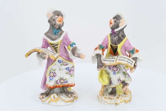 19 porcelain figurines and one music desk from the ape chapel - Foto 20
