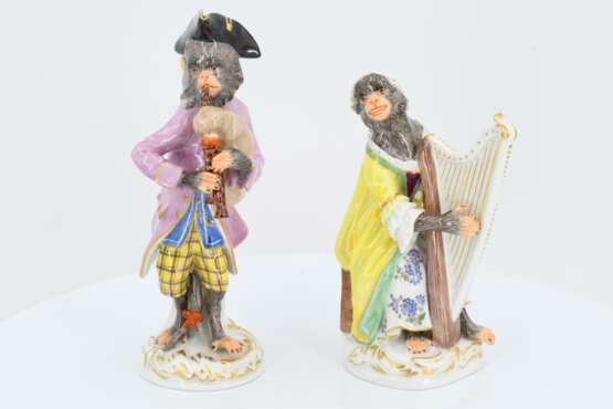 19 porcelain figurines and one music desk from the ape chapel - Foto 25