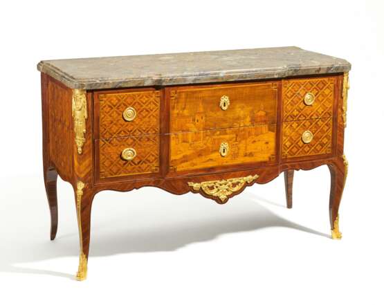 Transitional-style rosewood chest of drawers - фото 1