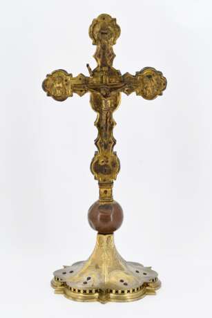 Gothic lecture cross made of wood and copper - Foto 2