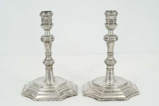 Pair of baroque silver chandeliers - Foto 7