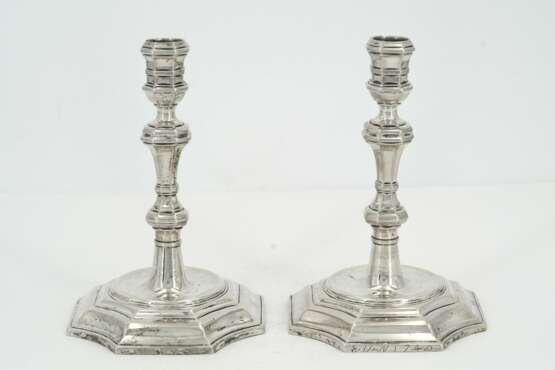 Pair of baroque silver chandeliers - photo 8