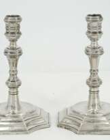 Pair of baroque silver chandeliers