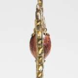 Gilt copper and enamel memento mori pendant with dance of the dead - фото 3
