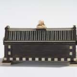 Little dead in coffin with secret mechanism made of ivory, wood and metal - фото 4