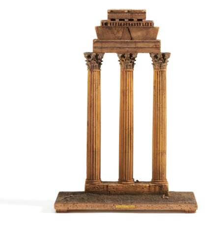 Cork model of the Temple of Castor and Pollux in Rome - photo 1