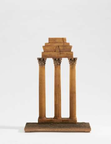 Cork model of the Temple of Castor and Pollux in Rome - photo 3