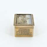 Two exquisite gilt silver and glass snuffboxes with cityscapes of rome in micro mosaic - фото 2