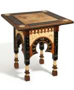 Carlo Bugatti. Rare decorative walnut table