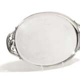 Oval silver tray "Blossom" - photo 1