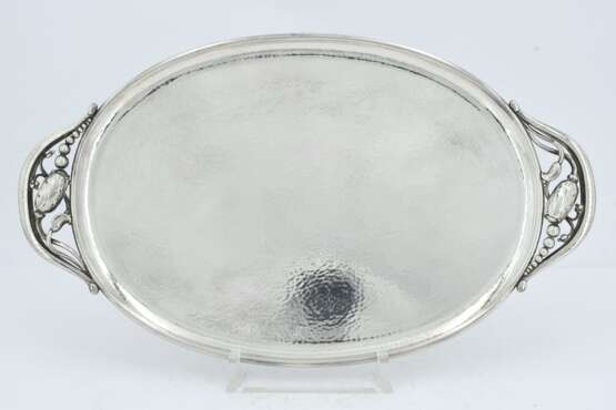 Oval silver tray "Blossom" - photo 2