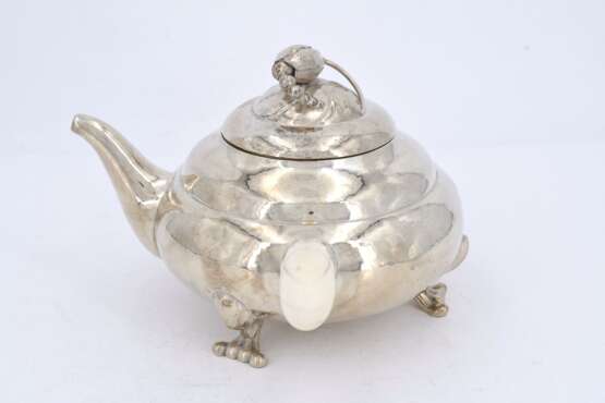 Three-piece silver and ivory tea set "Blossom" - photo 2