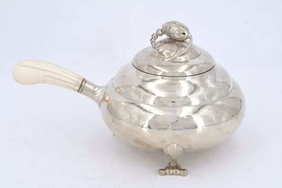 Three-piece silver and ivory tea set "Blossom" - фото 3
