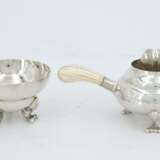 Three-piece silver and ivory tea set "Blossom" - Foto 9