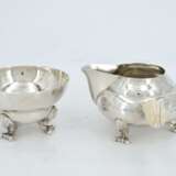 Three-piece silver and ivory tea set "Blossom" - Foto 10