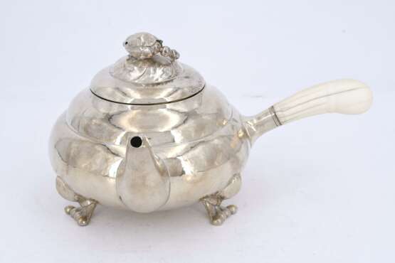 Three-piece silver and ivory tea set "Blossom" - Foto 14