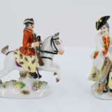 6 miniature porcelain figurines of hunters and huntresses - photo 9