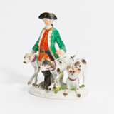 Porcelain ensemble hunter with dogs - photo 1