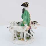 Porcelain ensemble hunter with dogs - photo 5