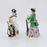 7 miniature porcelain figurines of hunters and huntresses - photo 19