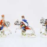 Porcelain figurines of four hussars on horseback - Foto 2