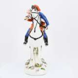 Porcelain figurine of a riding hussar - фото 5