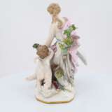 Porcelain figurine of Leda with the swan - photo 3
