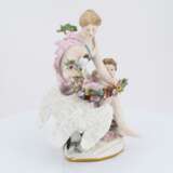 Porcelain figurine of Leda with the swan - фото 5