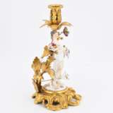 Pair of figural porcelain candle sticks - photo 2