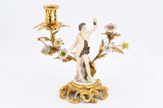 Pair of figural porcelain candle sticks - photo 4