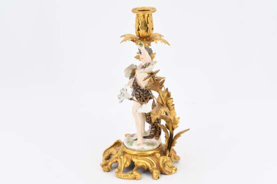 Pair of figural porcelain candle sticks - photo 5
