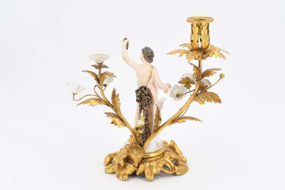 Pair of figural porcelain candle sticks - photo 6
