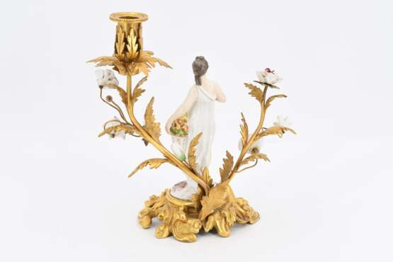 Pair of figural porcelain candle sticks - photo 11