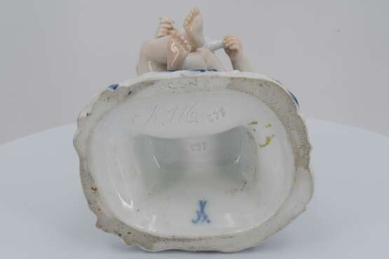 Porcelain figurines of cupid as a cook and of cupid with coffee mill - photo 3