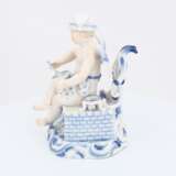 Porcelain figurines of cupid as a cook and of cupid with coffee mill - Foto 10