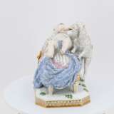 Porcelain group "The gentleness of childhood" - photo 3