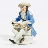Porcelain figurine of beggar with hurdy gurdy - Foto 1