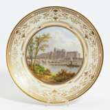 Porcelain plate with cityscape - фото 1