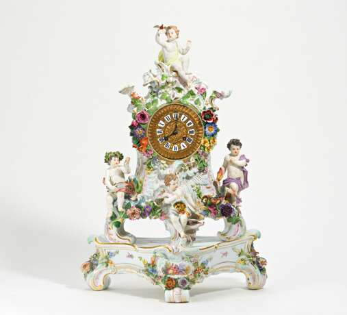 Porcelain pendulum clock "Four Elements" - photo 1