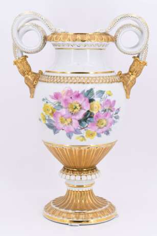 Porcelain snake handle vase - photo 4