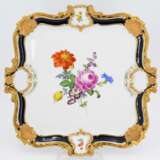 Magnificent porcelain tray with flower bouquet - photo 2