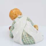 Porcelain figurine of girl with a drinking dog - фото 5