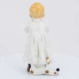 Porcelain figurine of boy with milk bowl - photo 4