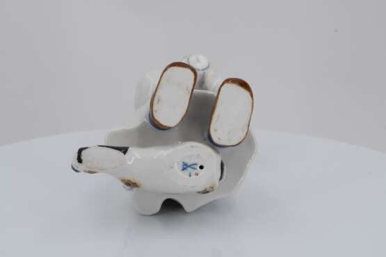 Porcelain figurine of boy with milk bowl - Foto 6
