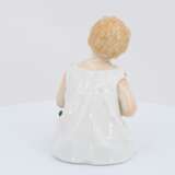 Porcelain figurine of sitting girl with sheep - photo 4