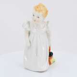 Porcelain figurine of girl with doll - photo 2